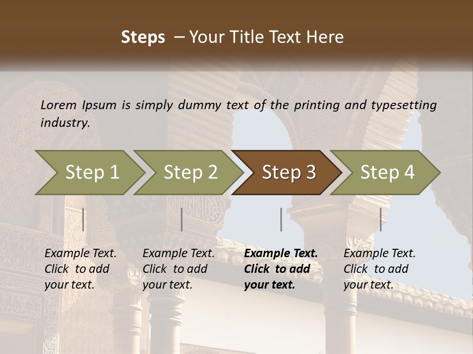 Arab Palace Alandalus Arab PowerPoint Template