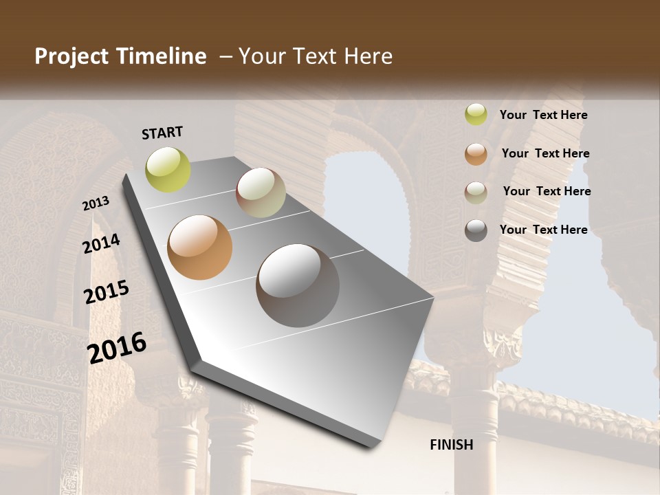 Arab Palace Alandalus Arab PowerPoint Template
