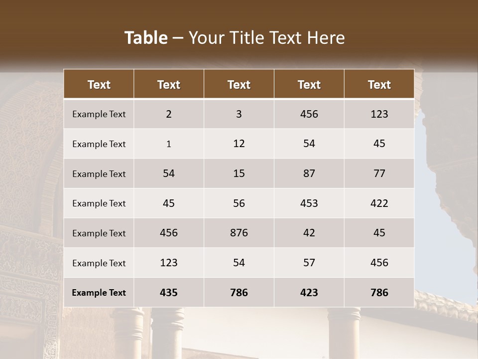 Arab Palace Alandalus Arab PowerPoint Template