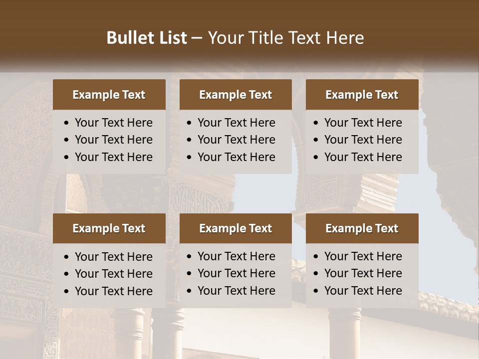 Arab Palace Alandalus Arab PowerPoint Template