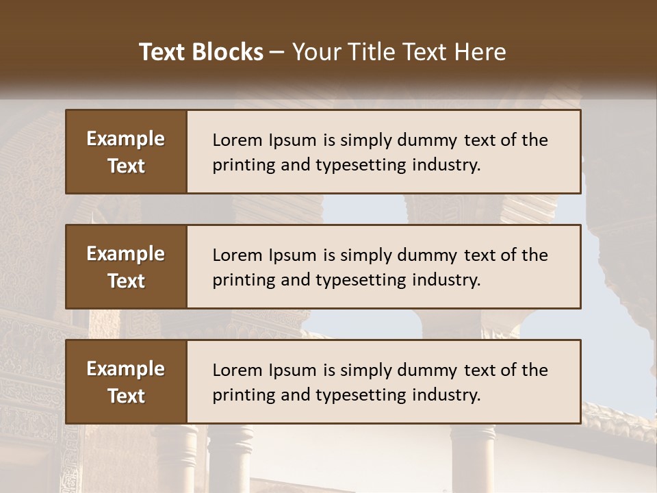 Arab Palace Alandalus Arab PowerPoint Template