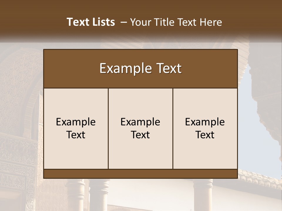 Arab Palace Alandalus Arab PowerPoint Template