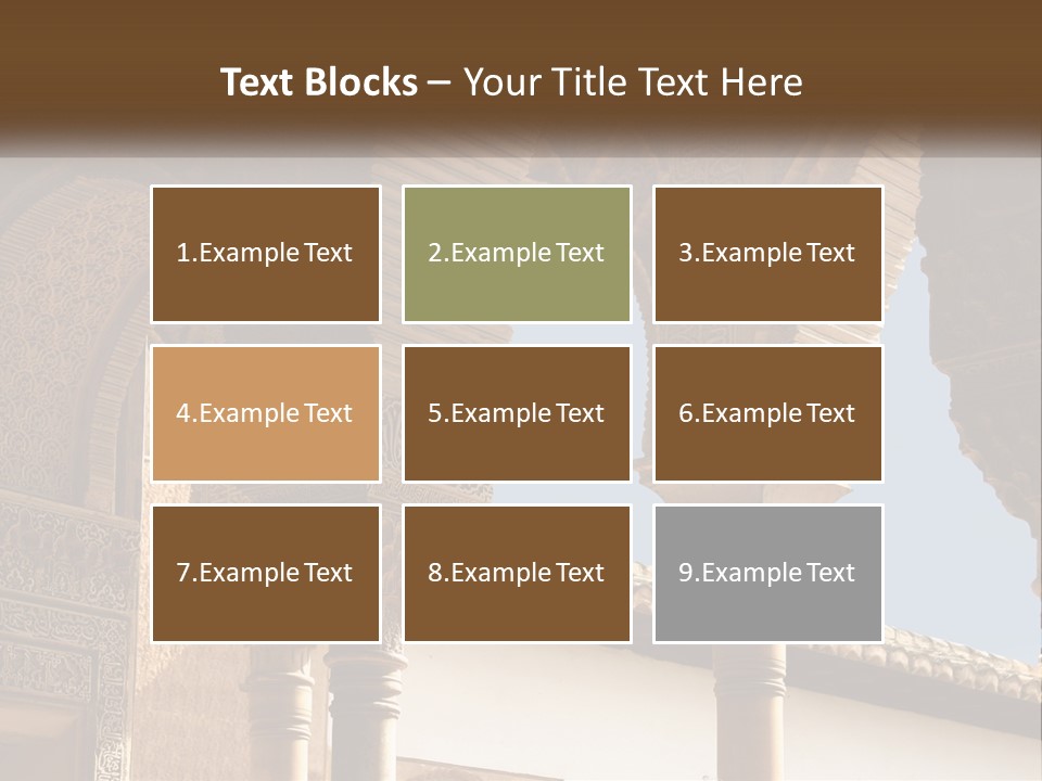 Arab Palace Alandalus Arab PowerPoint Template