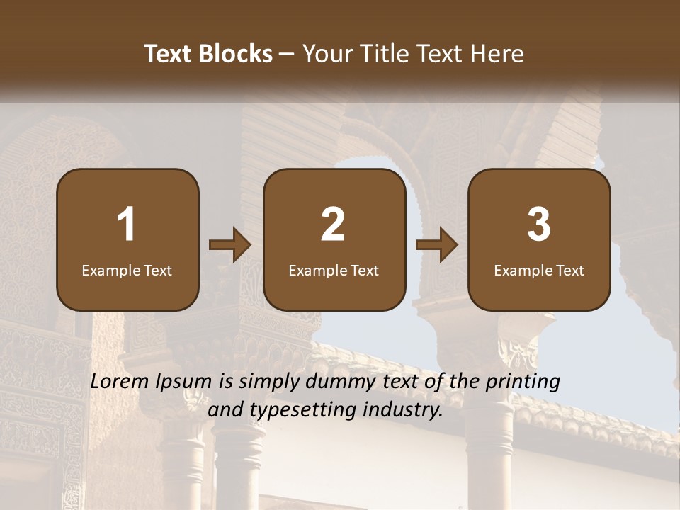 Arab Palace Alandalus Arab PowerPoint Template