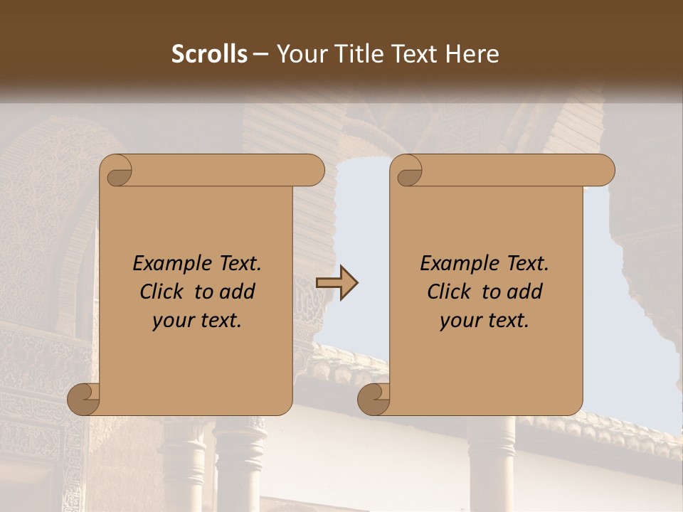Arab Palace Alandalus Arab PowerPoint Template