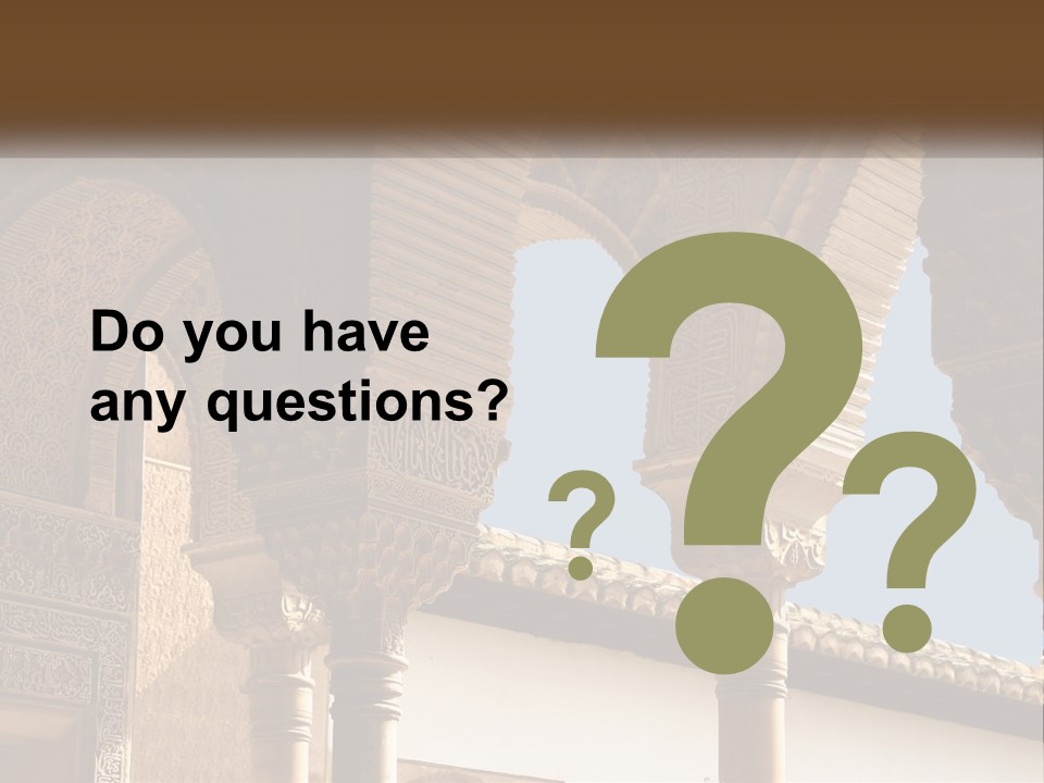 Arab Palace Alandalus Arab PowerPoint Template