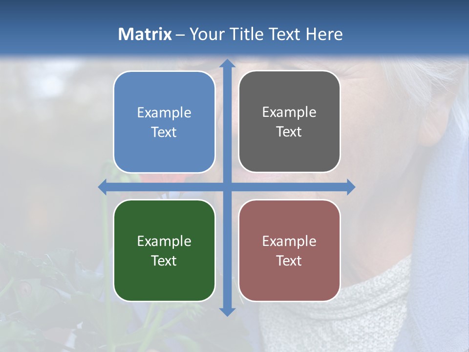 Head Aged Mature PowerPoint Template