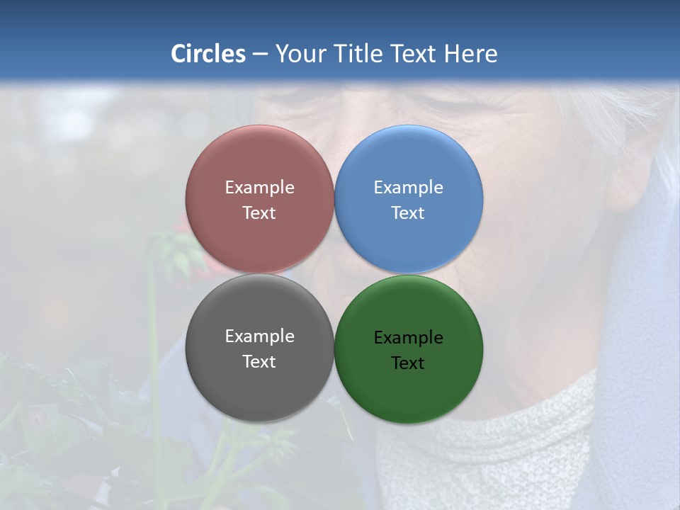Head Aged Mature PowerPoint Template