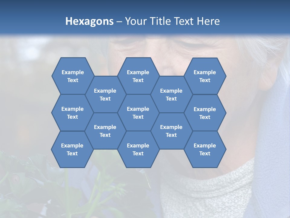 Head Aged Mature PowerPoint Template