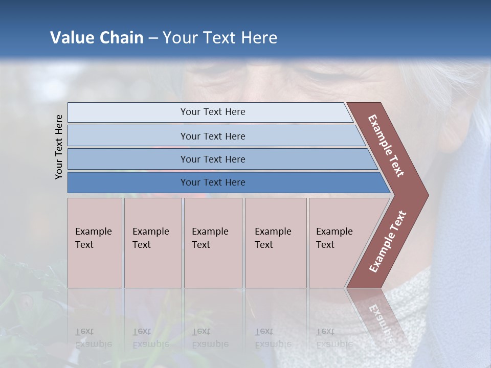 Head Aged Mature PowerPoint Template