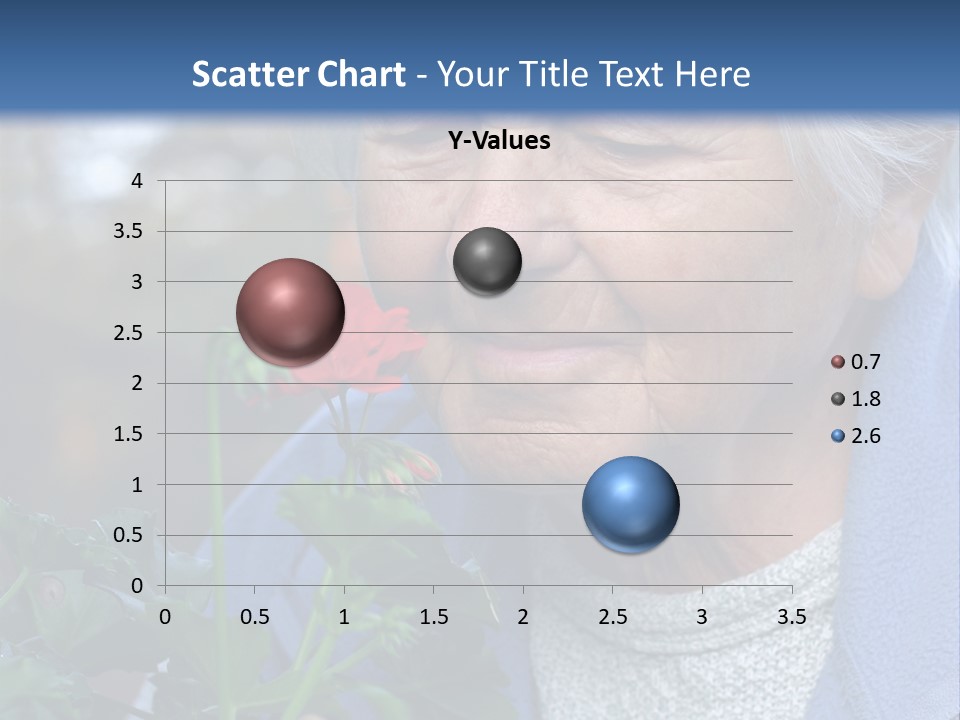 Head Aged Mature PowerPoint Template