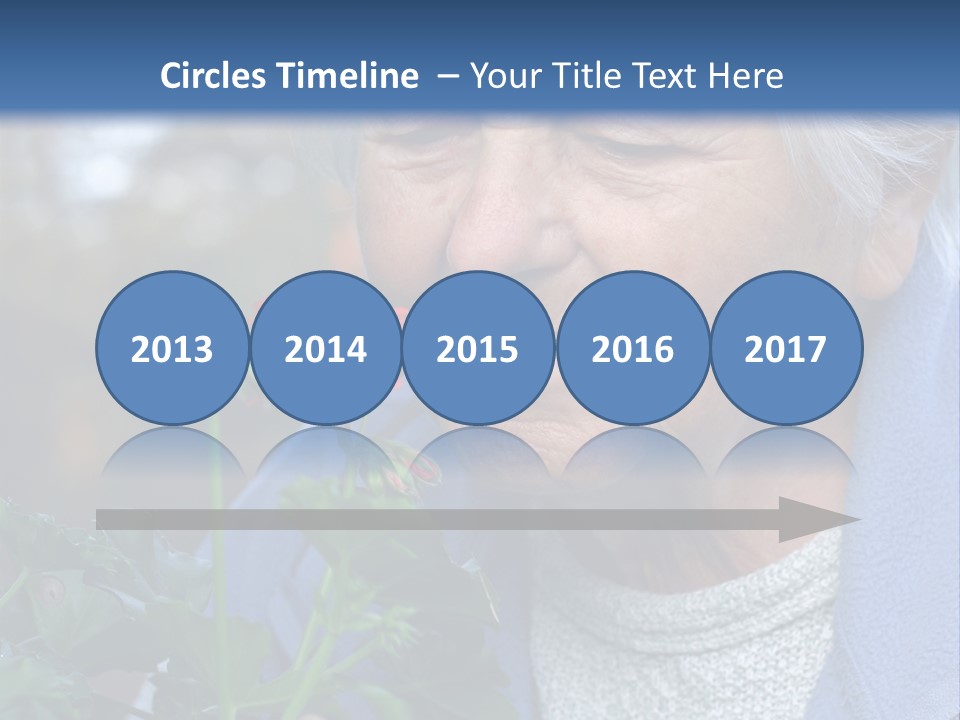Head Aged Mature PowerPoint Template
