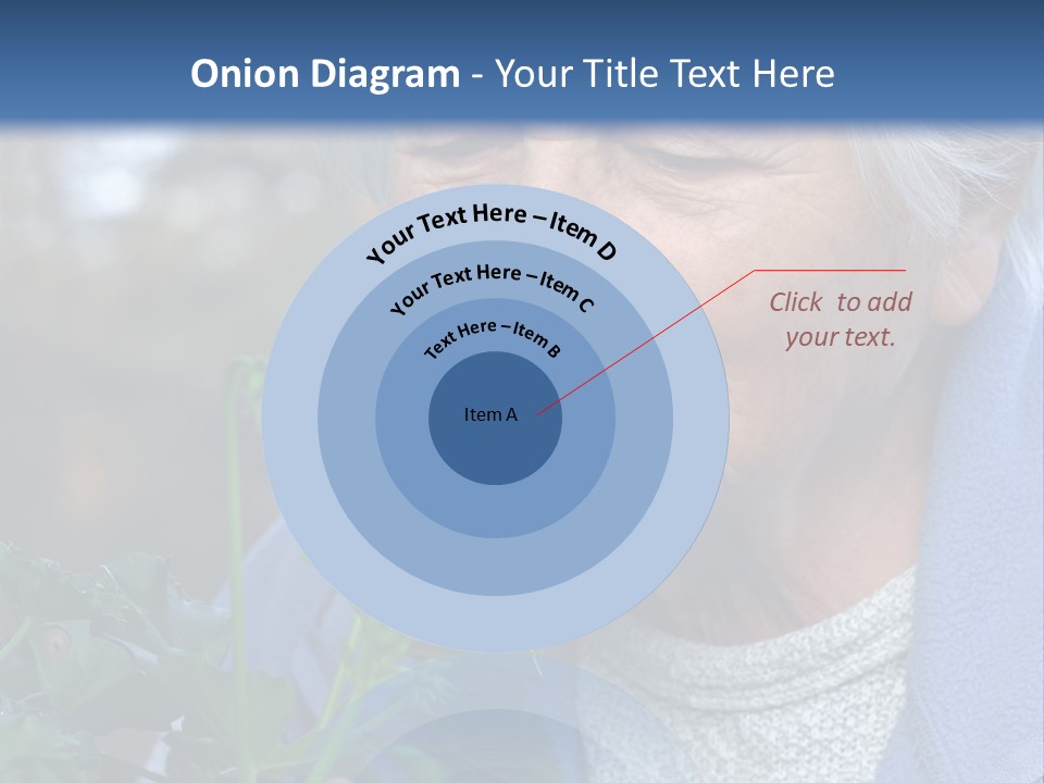 Head Aged Mature PowerPoint Template