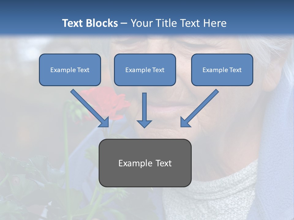Head Aged Mature PowerPoint Template