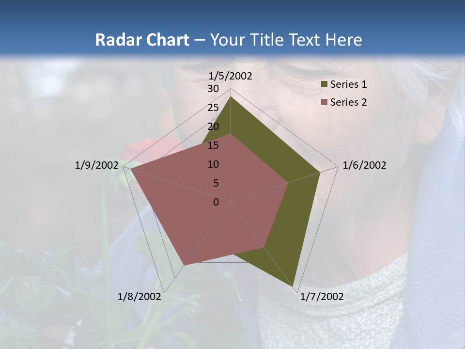 Head Aged Mature PowerPoint Template