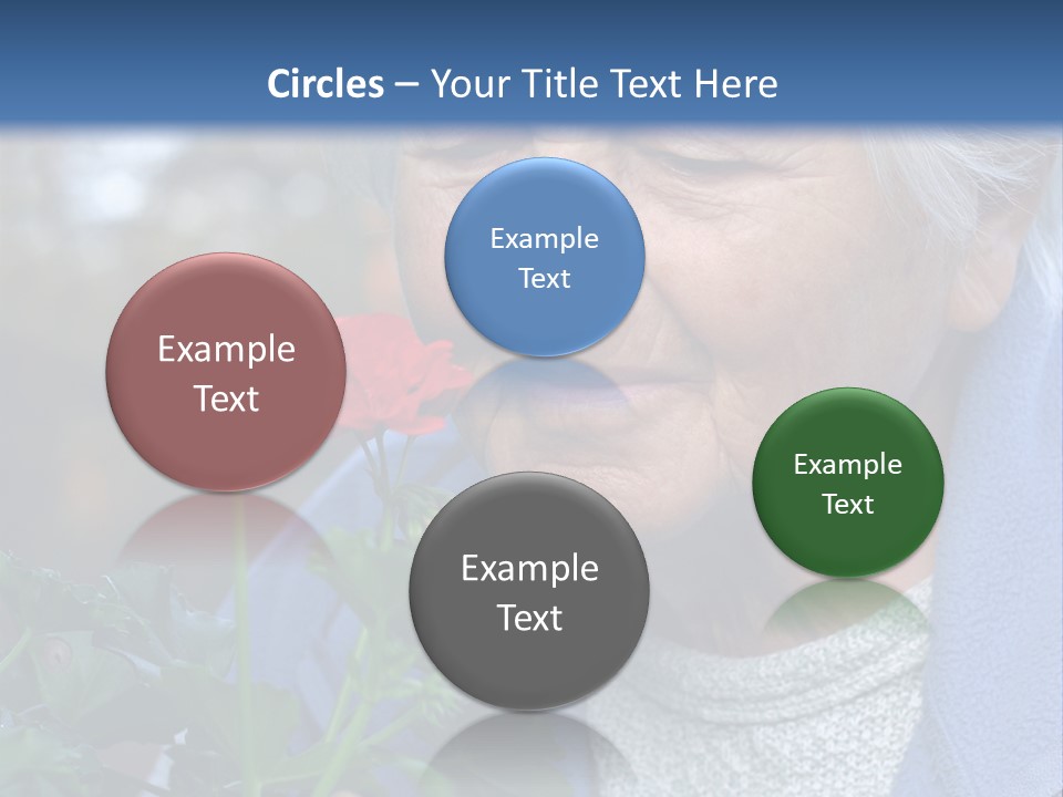 Head Aged Mature PowerPoint Template