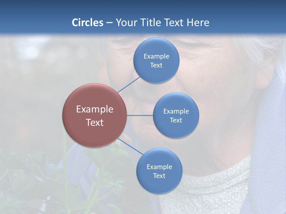 Head Aged Mature PowerPoint Template