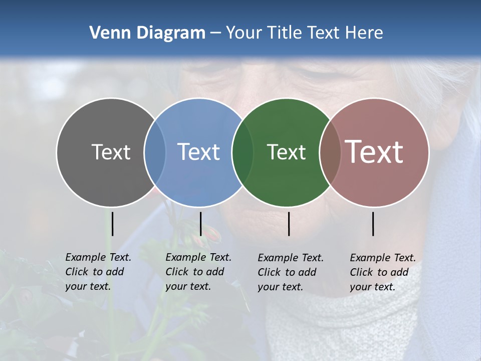 Head Aged Mature PowerPoint Template