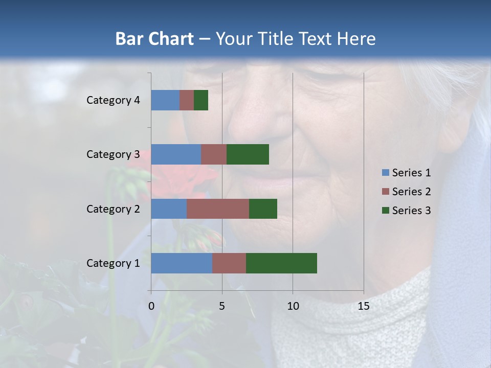 Head Aged Mature PowerPoint Template