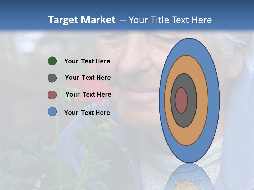 Head Aged Mature PowerPoint Template