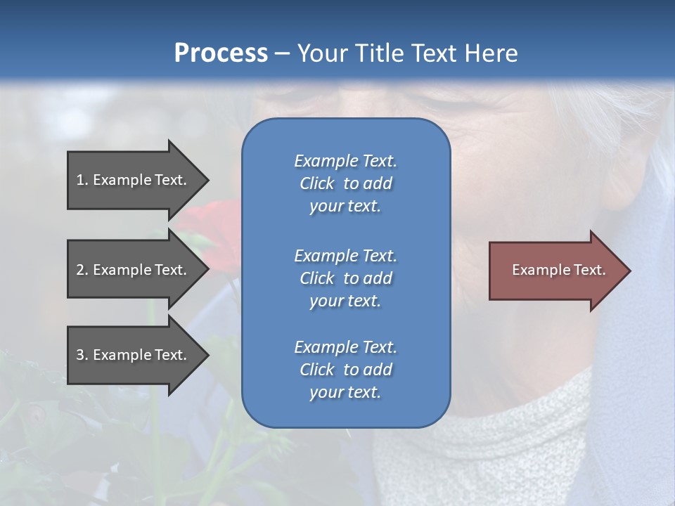 Head Aged Mature PowerPoint Template