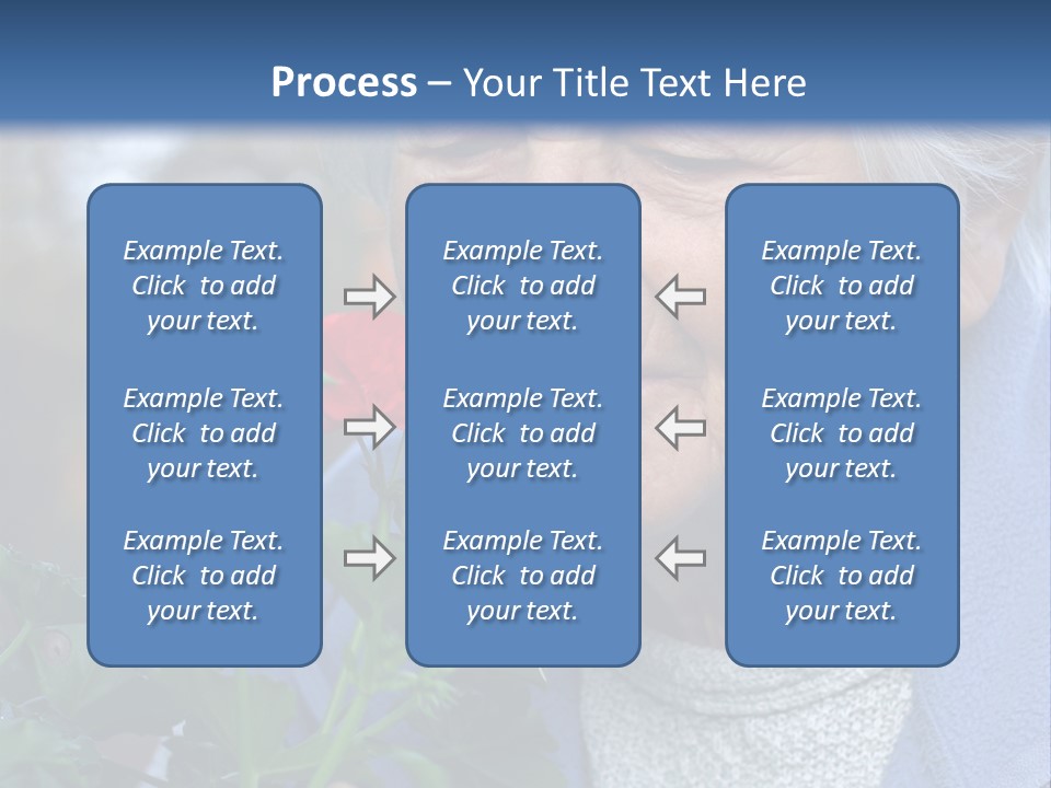 Head Aged Mature PowerPoint Template