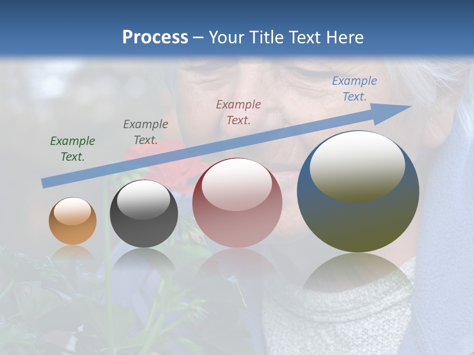 Head Aged Mature PowerPoint Template