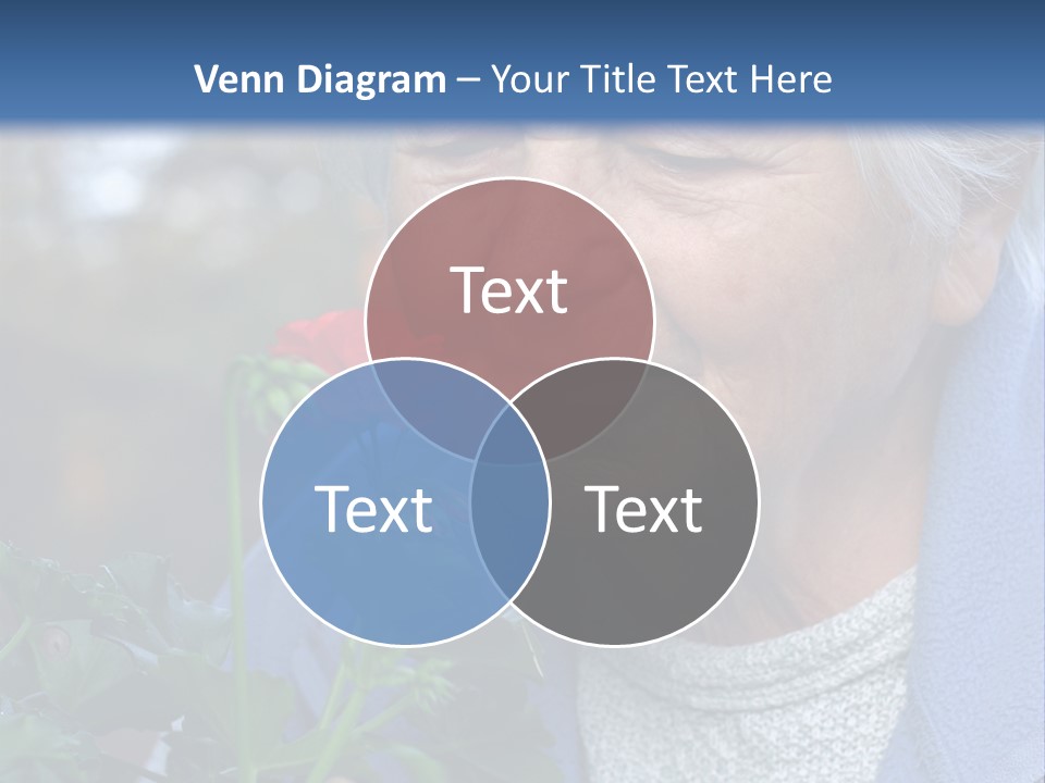 Head Aged Mature PowerPoint Template