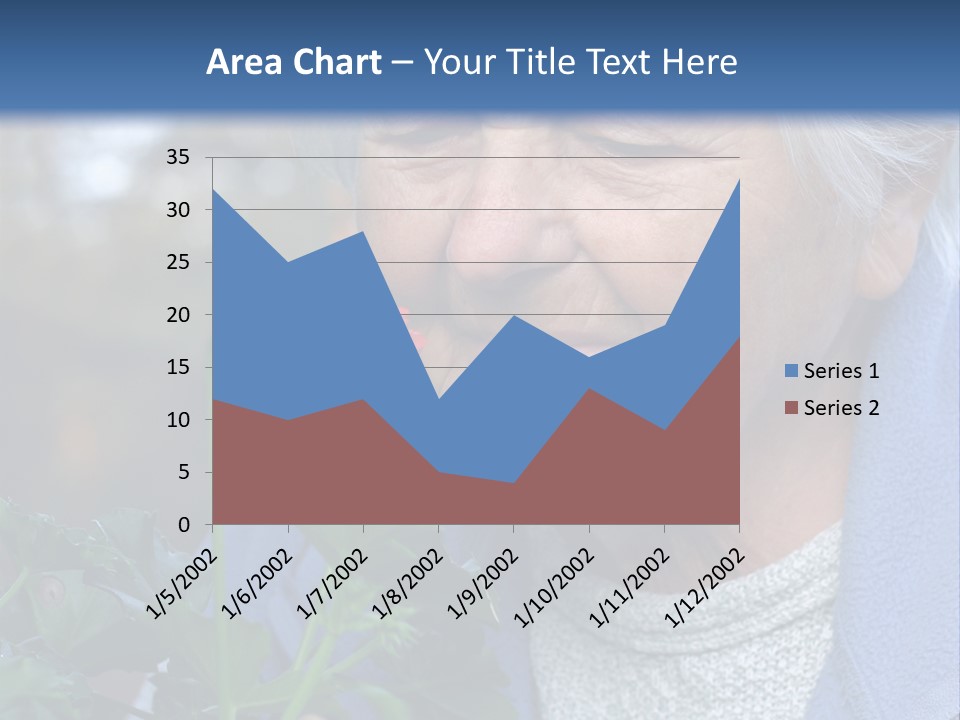 Head Aged Mature PowerPoint Template