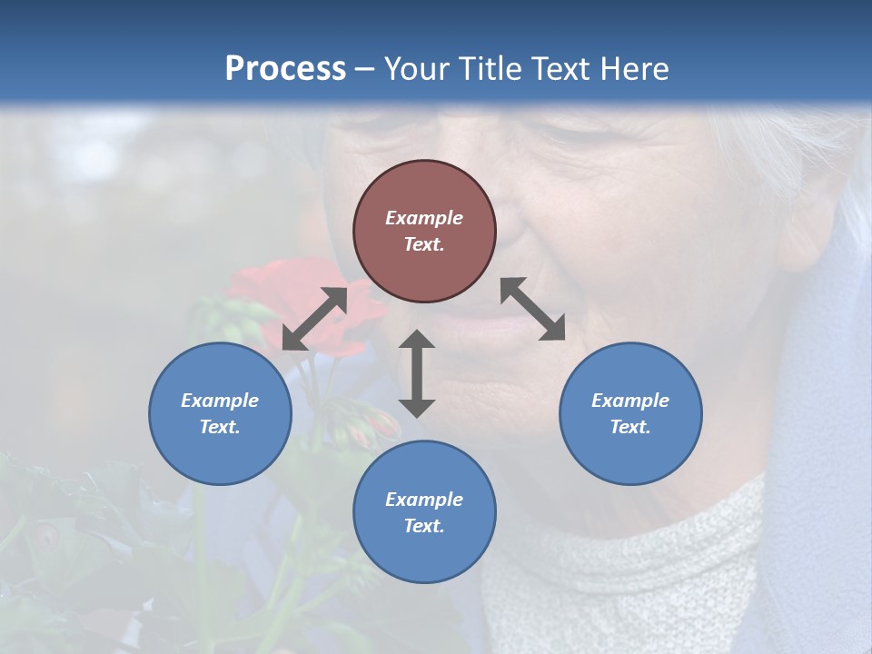 Head Aged Mature PowerPoint Template