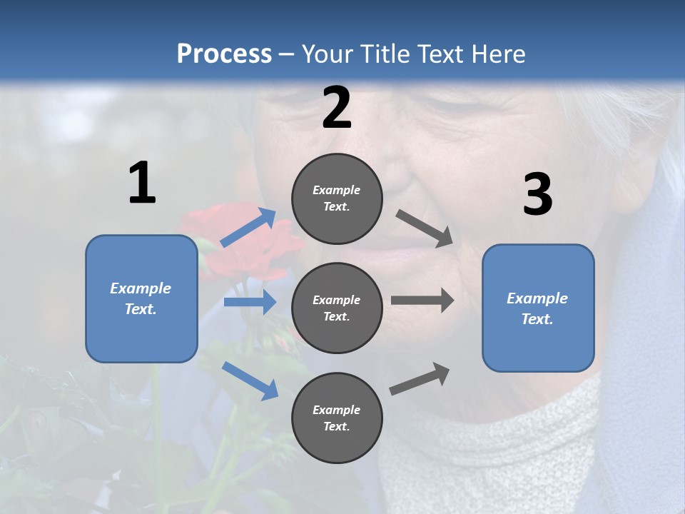 Head Aged Mature PowerPoint Template