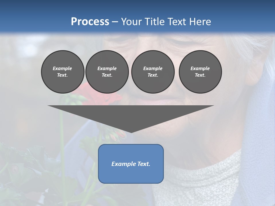Head Aged Mature PowerPoint Template