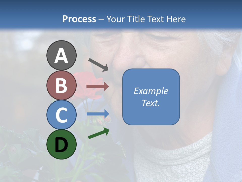 Head Aged Mature PowerPoint Template