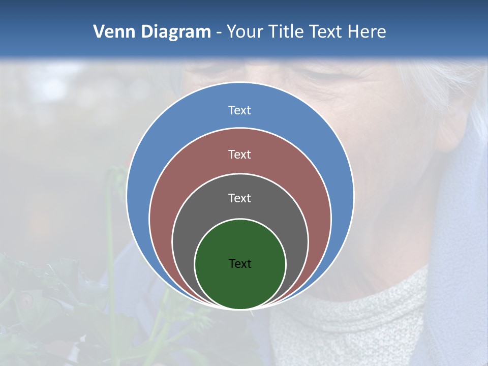 Head Aged Mature PowerPoint Template