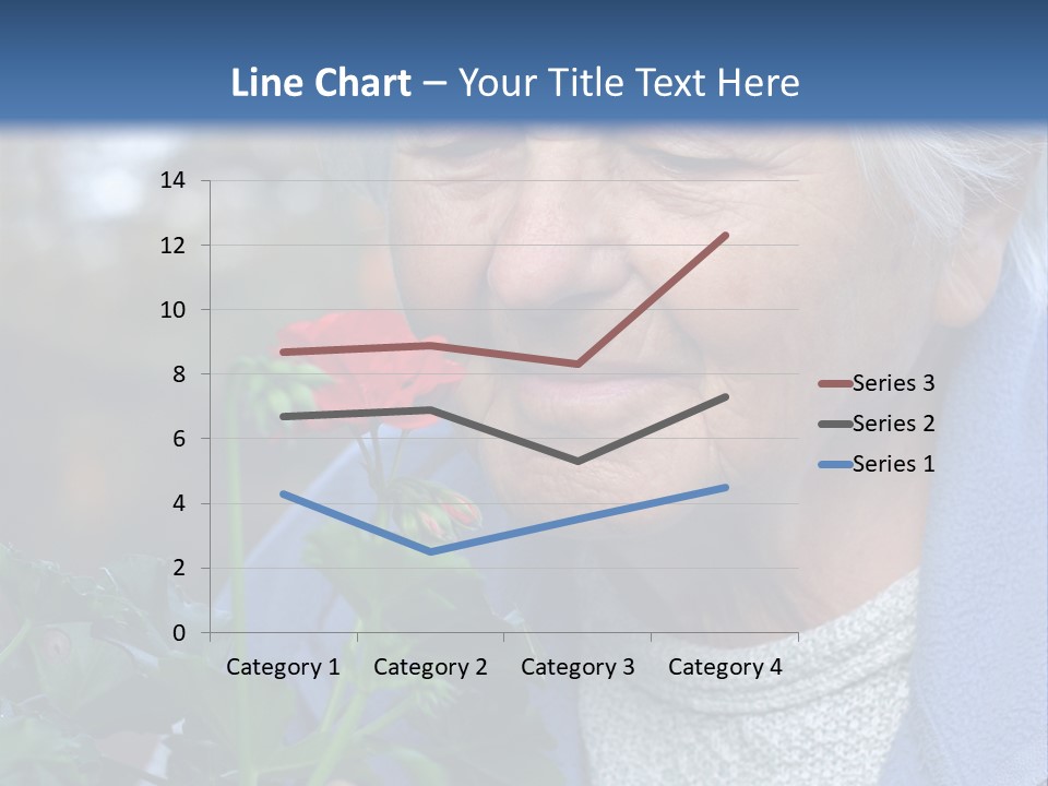 Head Aged Mature PowerPoint Template