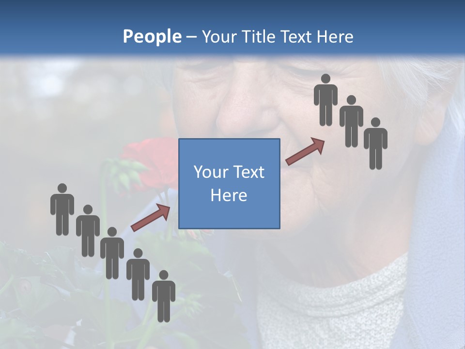 Head Aged Mature PowerPoint Template