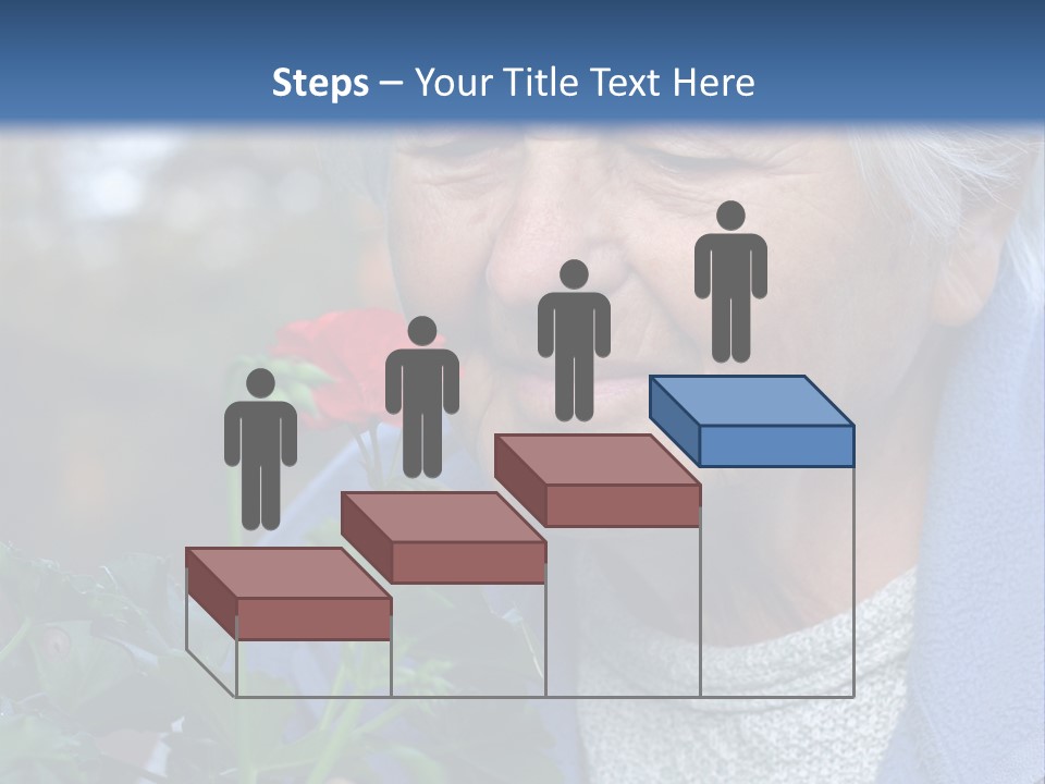 Head Aged Mature PowerPoint Template