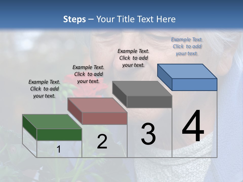Head Aged Mature PowerPoint Template