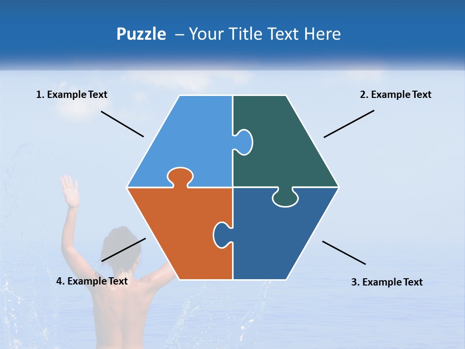 Females Sand Rear PowerPoint Template