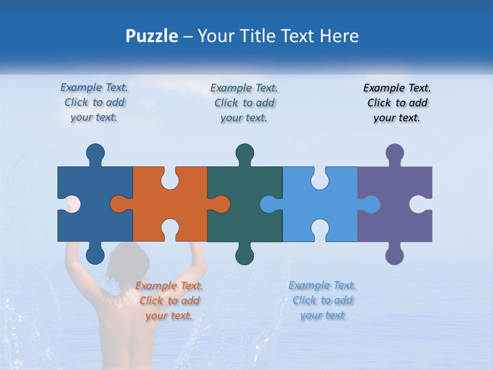 Females Sand Rear PowerPoint Template