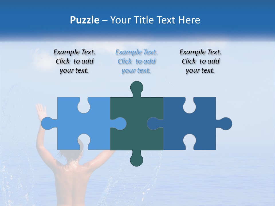 Females Sand Rear PowerPoint Template