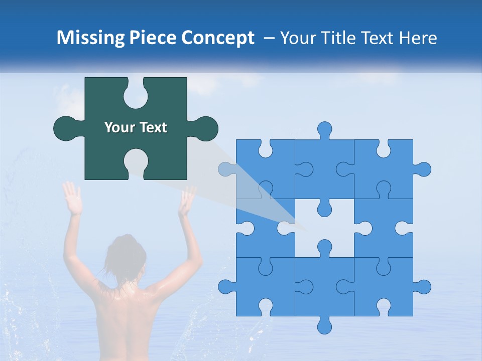 Females Sand Rear PowerPoint Template