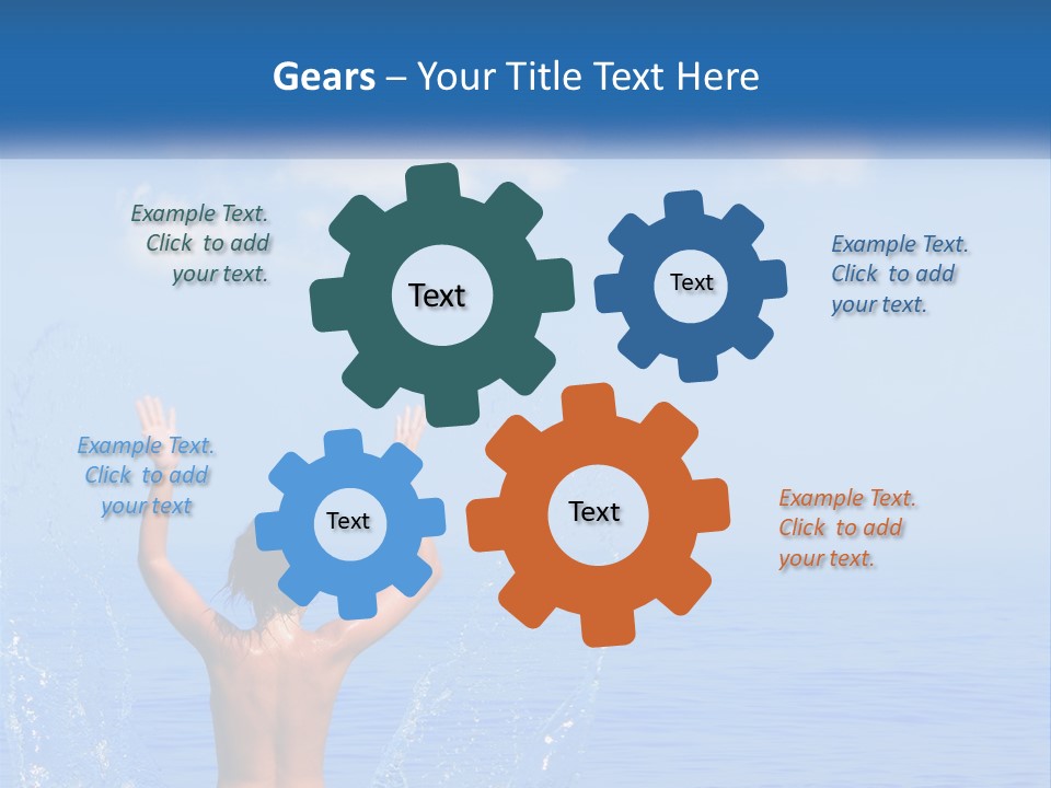 Females Sand Rear PowerPoint Template