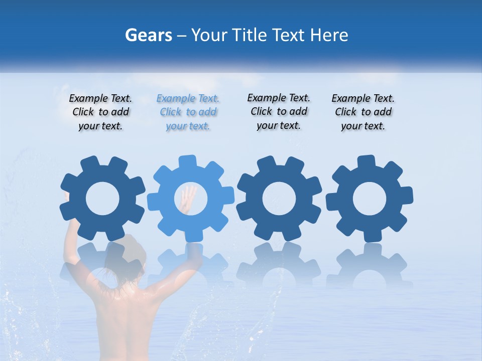 Females Sand Rear PowerPoint Template