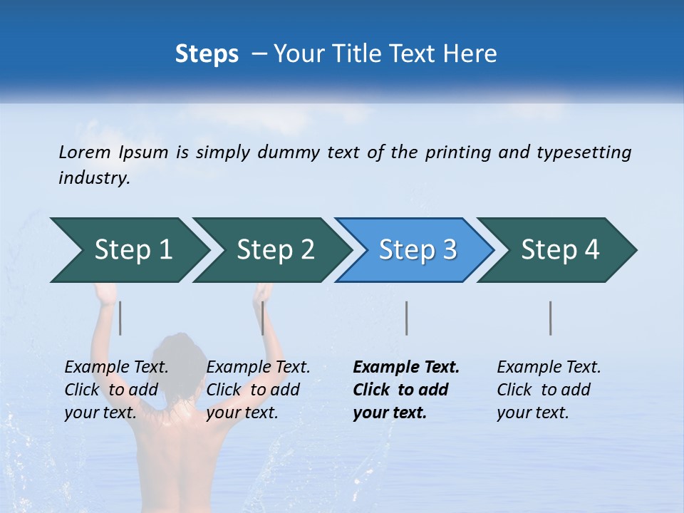 Females Sand Rear PowerPoint Template