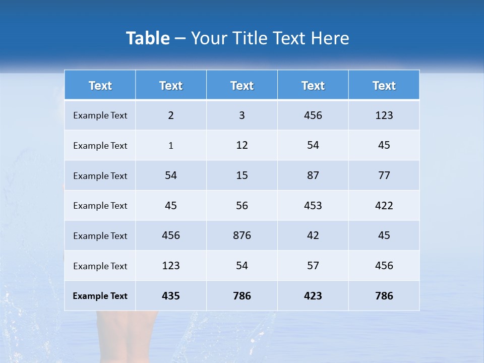 Females Sand Rear PowerPoint Template