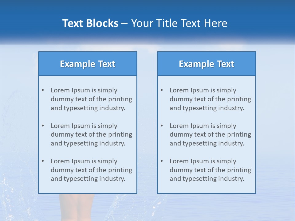 Females Sand Rear PowerPoint Template