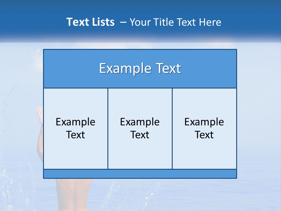 Females Sand Rear PowerPoint Template