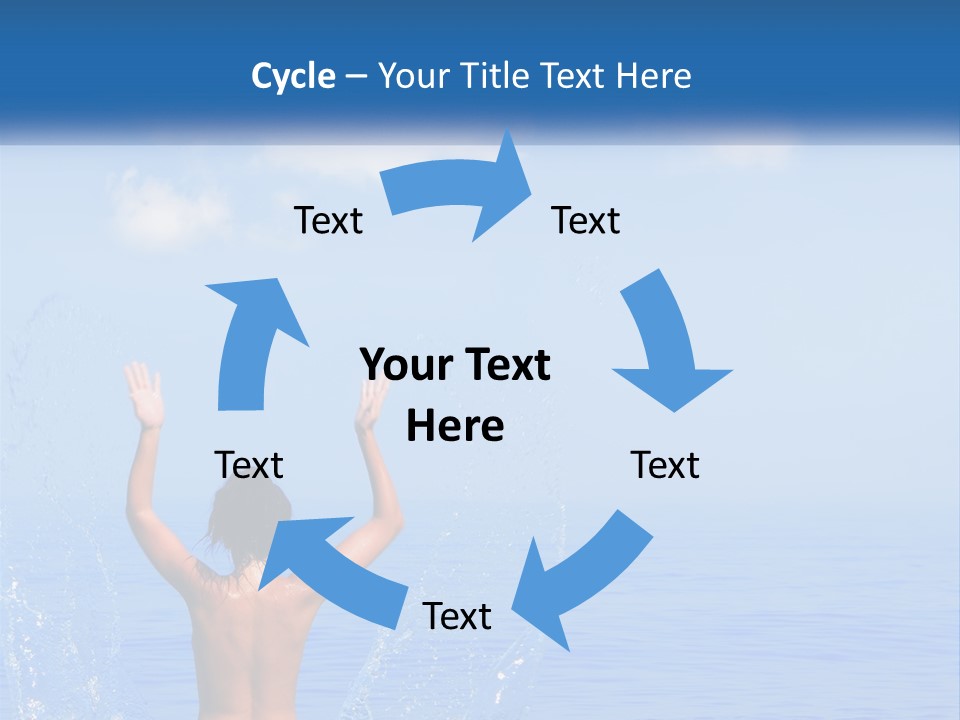 Females Sand Rear PowerPoint Template