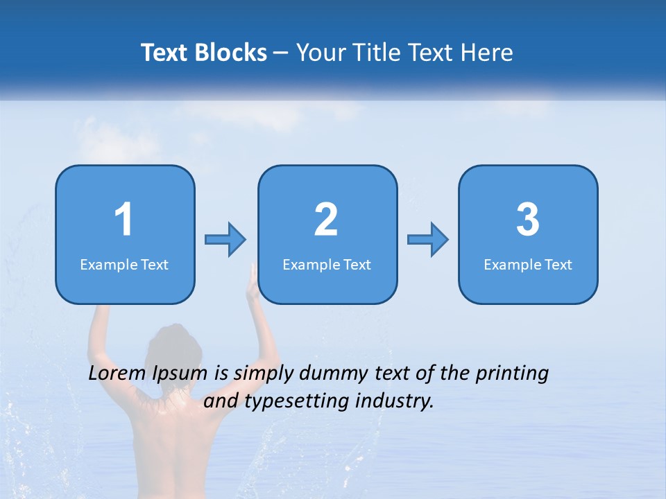 Females Sand Rear PowerPoint Template